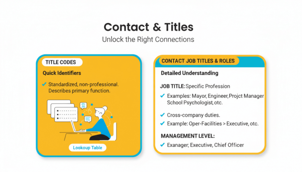 Contact & Titles: Unlock the right connections